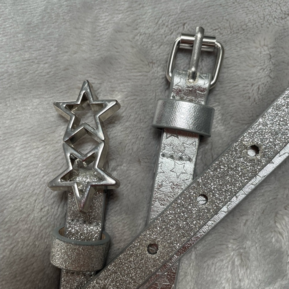 Silver Star Buckle Belt